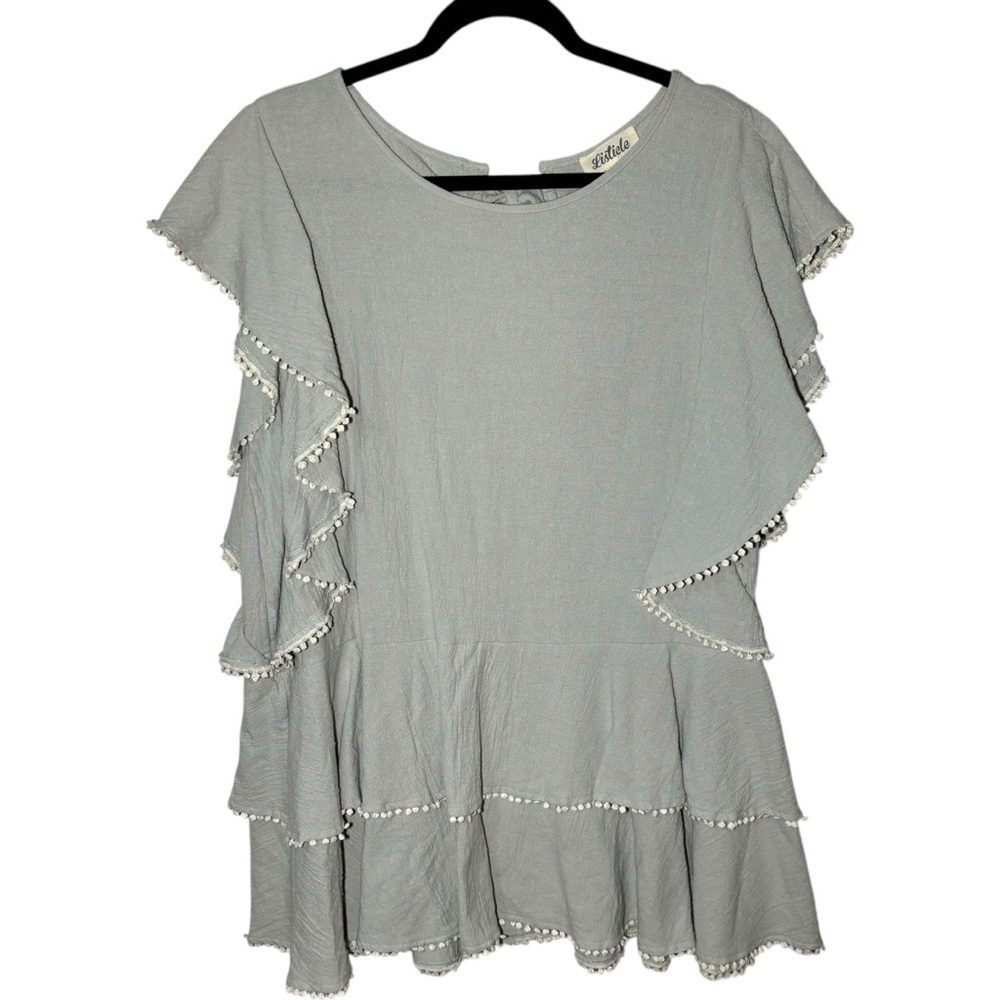 Listicle Women's Large Flutter Mini Dress Feminine Preppy